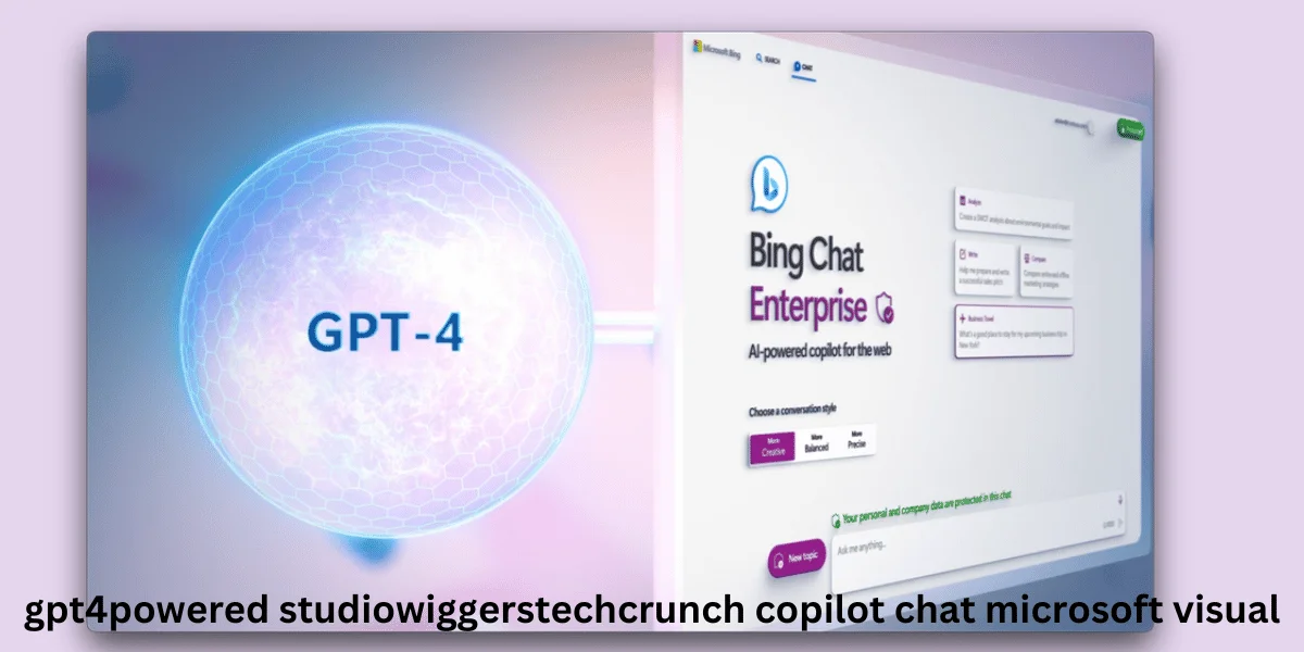 this emage showing a gpt4powered studiowiggerstechcrunch copilot chat microsoft visual